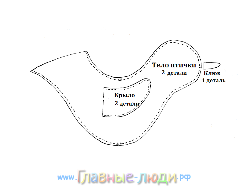 Как сшить птичек своими руками 26