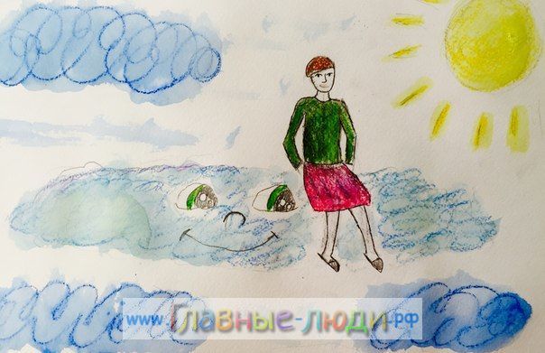 Верхом на мечте. Автор рисунка - Тращенкова Алена, 11 лет.