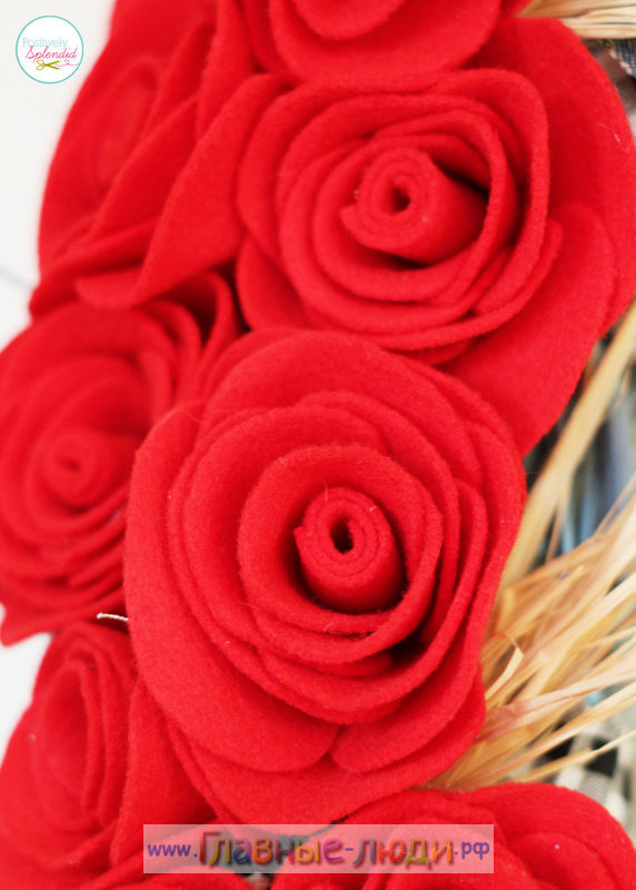 Розы из фетра своими руками, розы из ткани своими руками, цветы из ткани своими руками мастер класс, цветы из ткани своими руками пошагово (3)